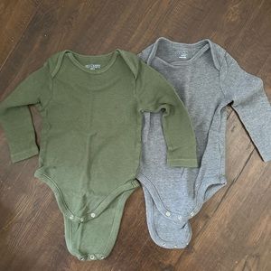 Set of 2 Old Navy waffle onesies